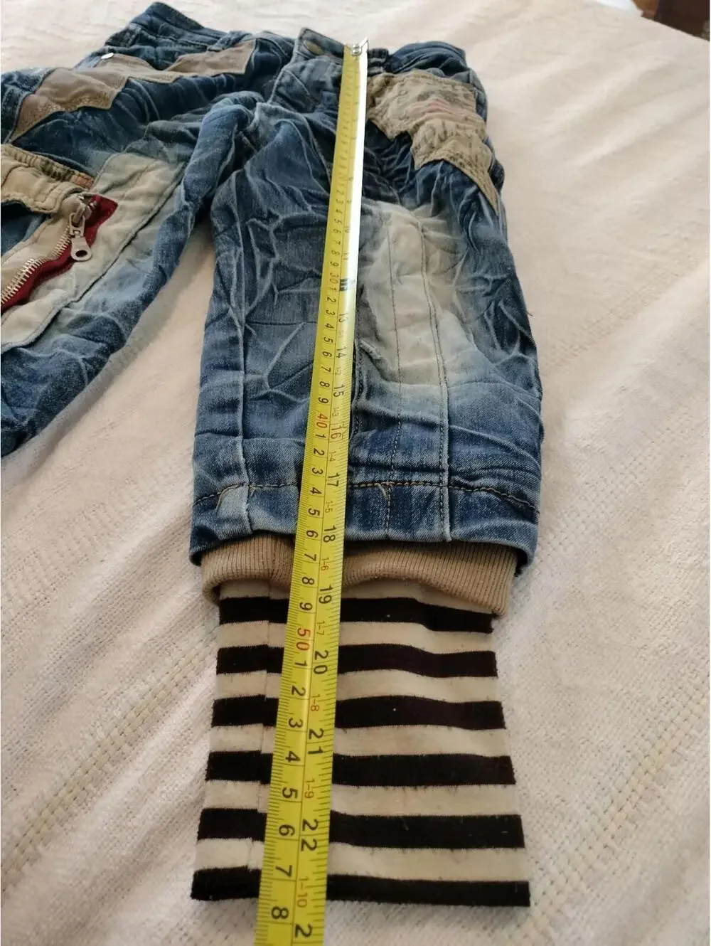 Rocking Style Toddler Boys Patchwork Distressed Moto Jeans 4T Sloth Just Hanging